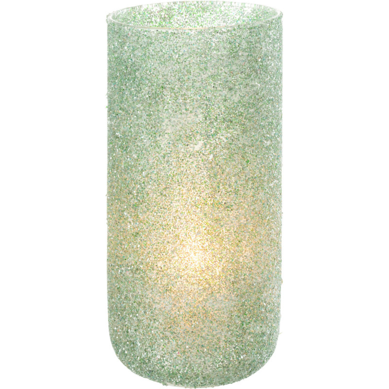 Photophore haut vert H28 cm en verre - 3