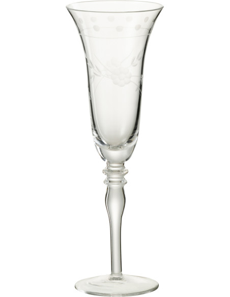 Verre à champagne Grave en Verre Transparent - 1