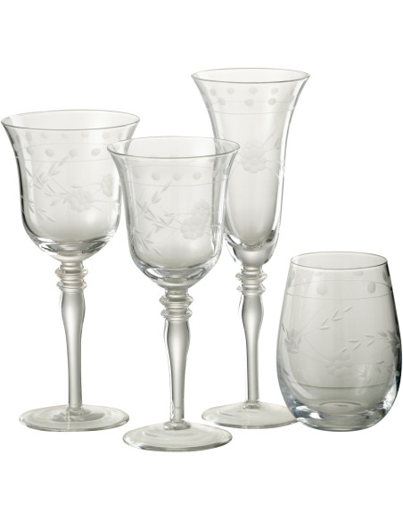 Verre à champagne Grave en Verre Transparent - 2