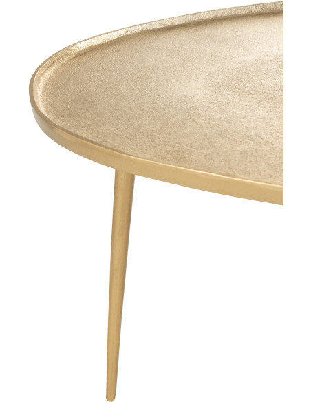 Tables basses modernes dorée en métal - 2