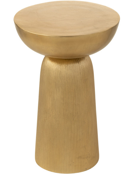 Sellette Haute Ronde Louane en Aluminium Doré - 1