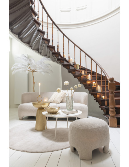 Sellette Haute Ronde Louane en Aluminium Doré - 2