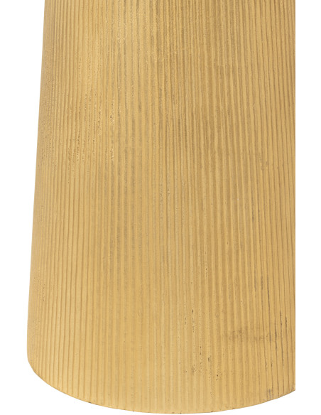 Sellette Haute Ronde Louane en Aluminium Doré - 3