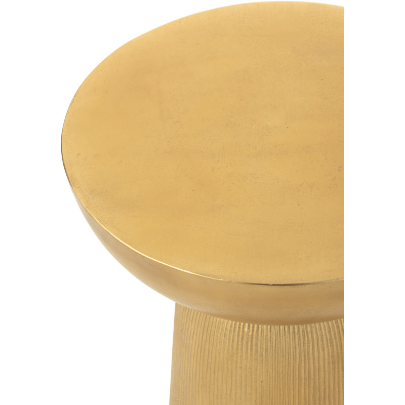 Sellette Haute Ronde Louane en Aluminium Doré - 4