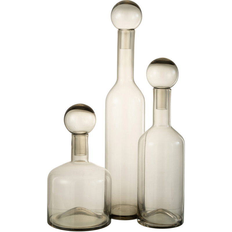 Bouteille avec bouchon Norma en Verre Gris - 3