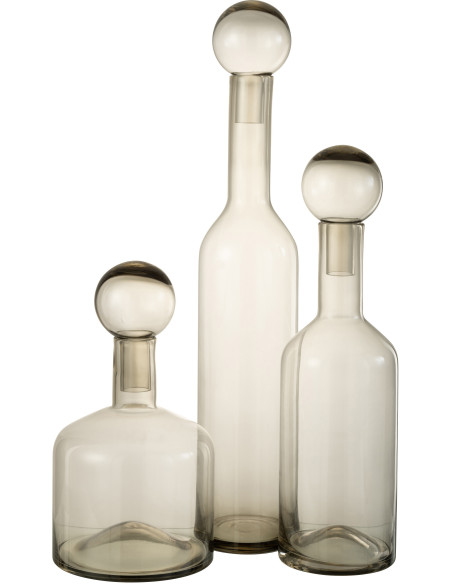 Bouteille avec bouchon Norma en Verre Gris - 3