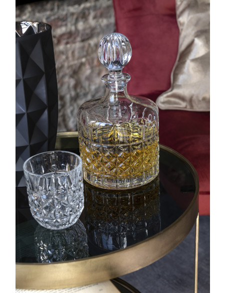 Carafe Ronde avec bouchon 1 L Lone en Verre Transparent - 2