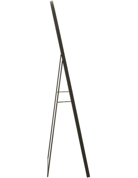 Miroir Sur pied Arrondi Amatera en Aluminium Noir - 2