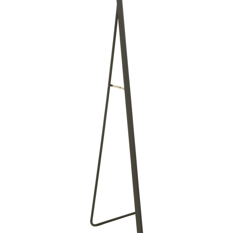 Miroir Sur pied Arrondi Amatera en Aluminium Noir - 3