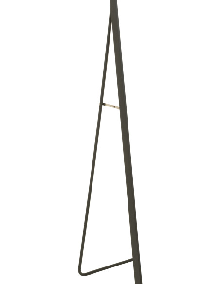 Miroir Sur pied Arrondi Amatera en Aluminium Noir - 3