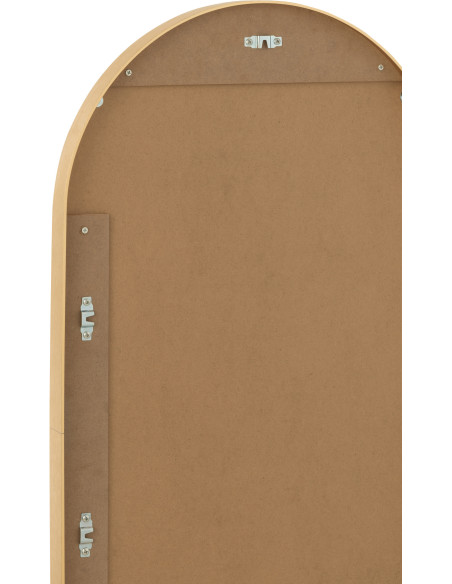 Miroir Mural Ovale Grale en Aluminium Doré - 3