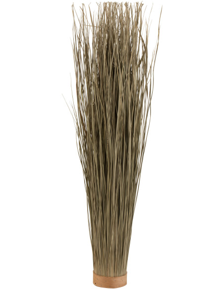 Bouquet Plante décorative XL Hauteur 95 cm en Herbe sèche Vert Métal Selvion - 1