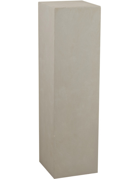 Sellette haute moderne Carrée Hauteur 101 cm en Magnésium Fibre de verre Beige Lara - 1