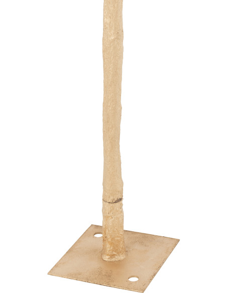 Arbre artificiel XL Feuilles de palmier 140 cm en Métal Doré - 2