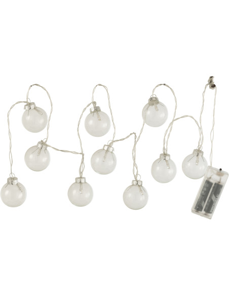 Guirlande lumineuse 10 Boules Joya en Verre Transparent - 1