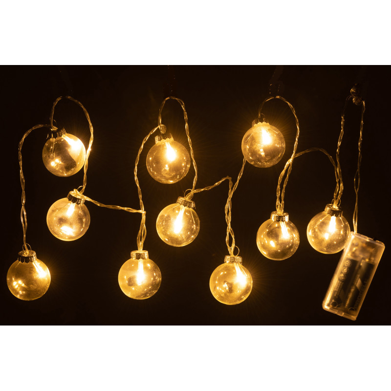 Guirlande lumineuse 10 Boules Joya en Verre Transparent - 3