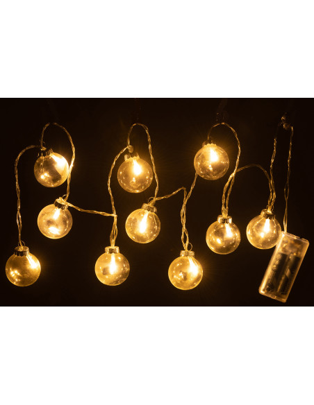 Guirlande lumineuse 10 Boules Joya en Verre Transparent - 3