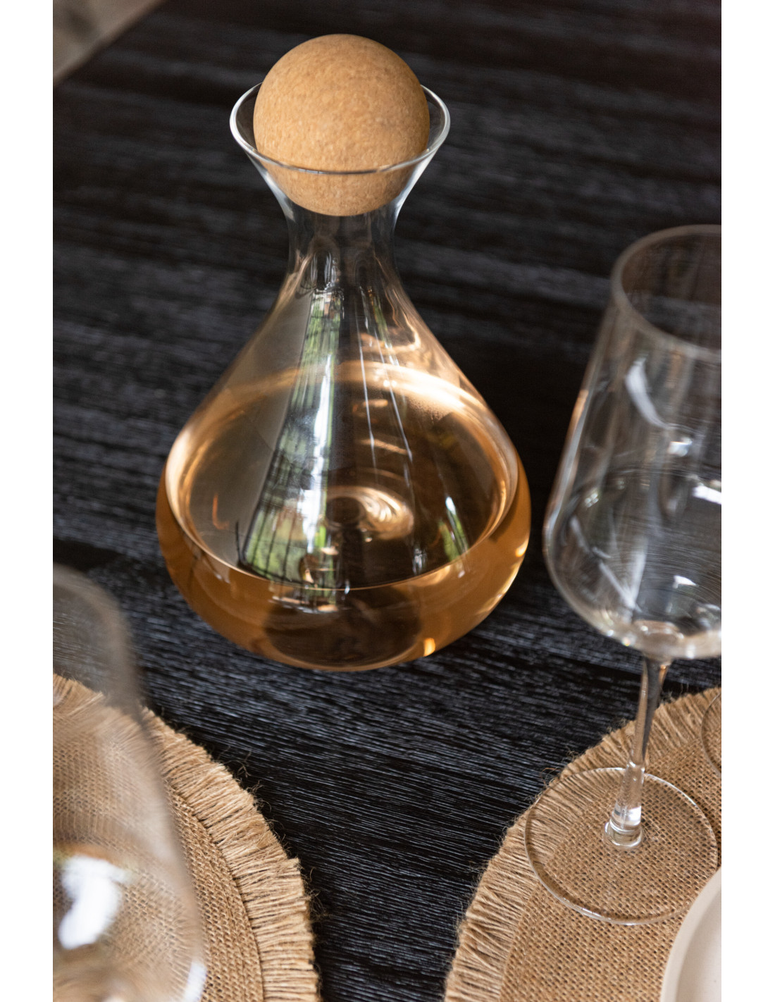 VILDE Carafe En Verre Avec Couvercle Et Bec Verseur - 1,5 L - Carafe à