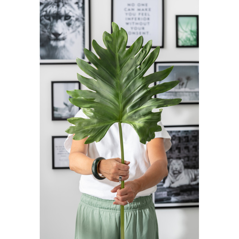 Feuille artificielle XXL réaliste Plante exotique Hauteur 106 cm en Plastique Vert - 2