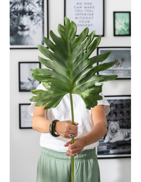 Feuille artificielle XXL réaliste Plante exotique Hauteur 106 cm en Plastique Vert - 2