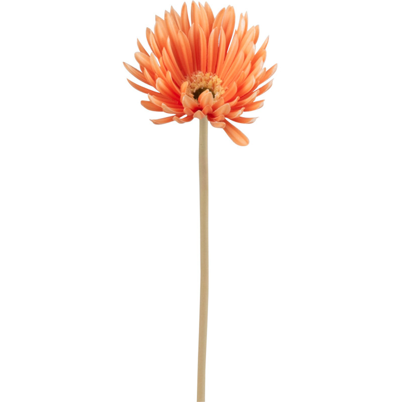 Fleur artificielle réaliste Gerbera Hauteur 23 cm en Plastique Orange - 1