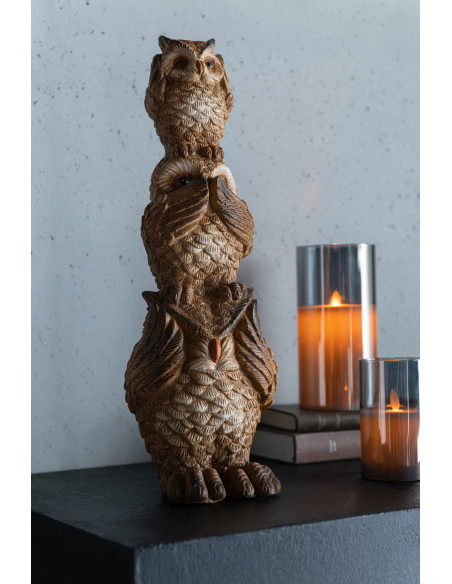 Bougie Led moderne Hauteur 12 cm en Verre Gris Agma - 2