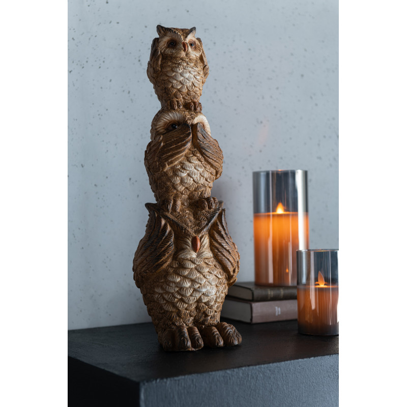 Bougie Led XL moderne Hauteur 20 cm en Verre Gris Agma - 2