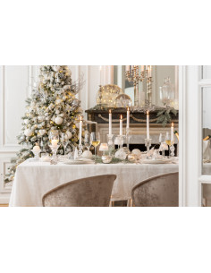 Branche artificielle XXL réaliste Baies Hauteur 84 cm en Plastique Blanc Marron Effet givré - 1 2