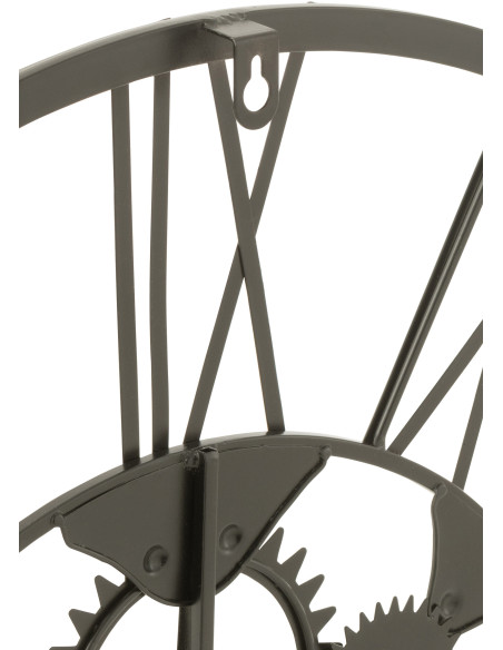 Horloge murale Ronde 60 cm Fugit en Métal Noir - 3