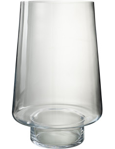 Photophore moderne conique XXL Hauteur 56 cm en Verre Transparent Oli - 1