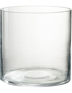 Photophore moderne rond Diamètre 21 cm en Verre Transparent Mavi - 1