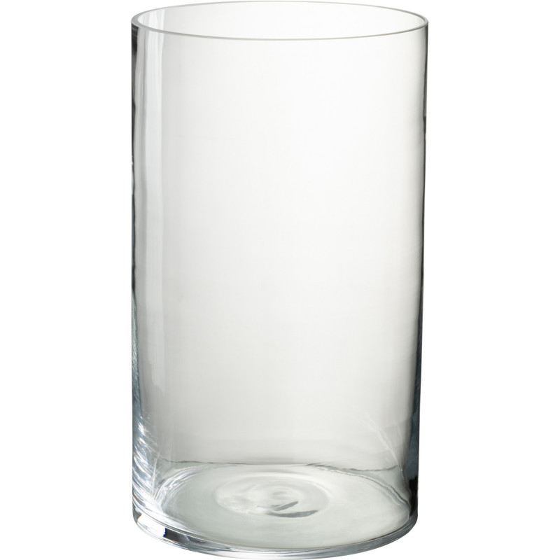 Photophore moderne cylindre Diamètre 21 cm en Verre Transparent Mavi - 1