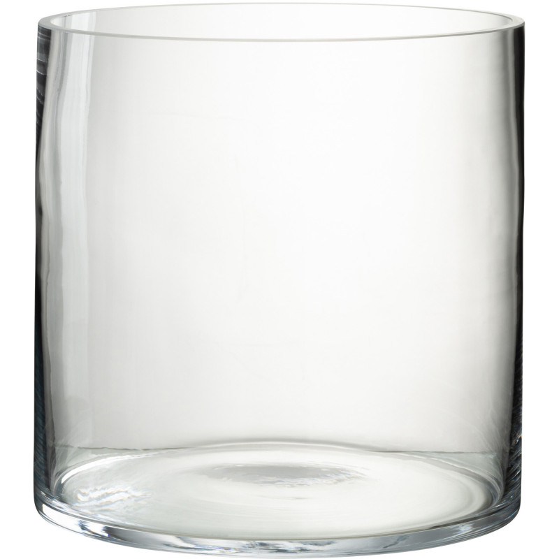 Photophore moderne rond Diamètre 24 cm en Verre Transparent Mavi - 1