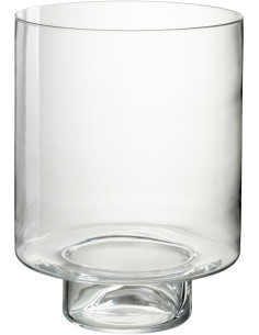 Photophore moderne XL Diamètre 26 cm en Verre Transparent Stanio - 1