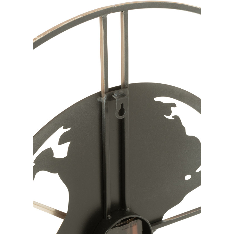 Horloge murale Ronde 60 cm Orbi en Métal Marron - 2