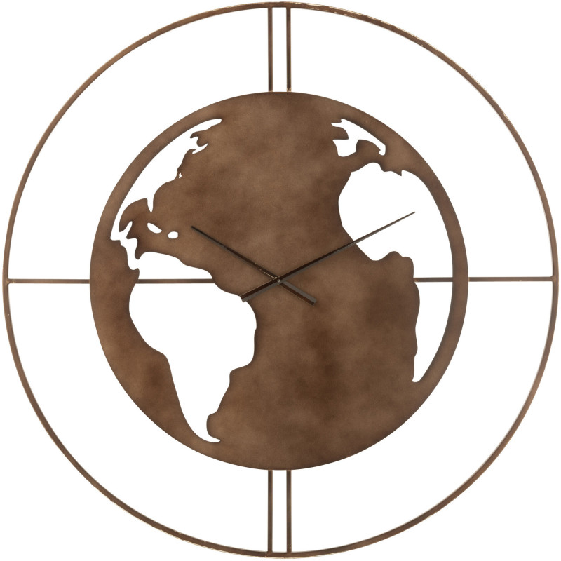 Horloge murale Ronde XL 90 cm Orbi en Métal Marron - 1