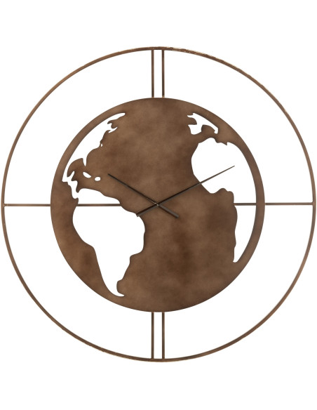Horloge murale Ronde XL 90 cm Orbi en Métal Marron - 1