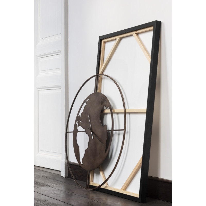 Horloge murale Ronde XL 90 cm Orbi en Métal Marron - 2