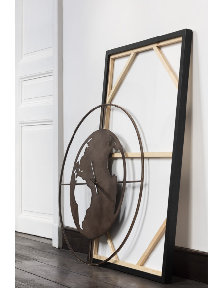 Horloge murale Ronde XL 90 cm Orbi en Métal Marron - 2