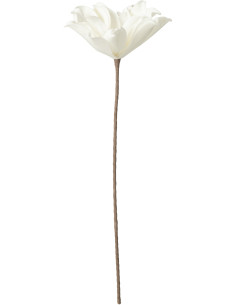 Fleur artificielle XL réaliste Hauteur 75 cm en Mousse Eva Blanc Plastique Marron - 1