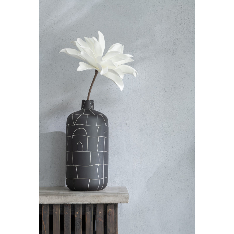 Fleur artificielle XL réaliste Hauteur 75 cm en Mousse Eva Blanc Plastique Marron - 2