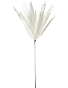 Fleur artificielle XXL réaliste Hauteur 90 cm en Mousse Eva Blanc Plastique Marron - 1