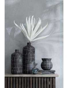 Fleur artificielle XXL réaliste Hauteur 90 cm en Mousse Eva Blanc Plastique Marron - 1 2