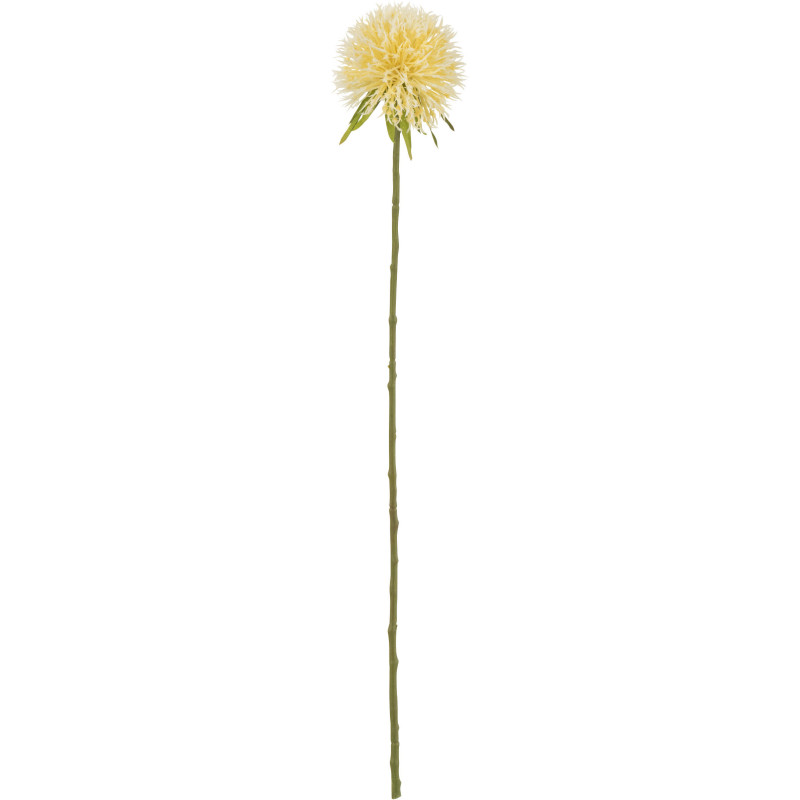 Fleur artificielle réaliste Alium Hauteur 44 cm en Plastique Jaune Vert - 1