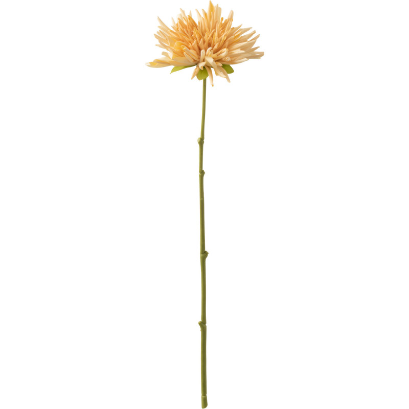 Fleur artificielle réaliste Chrysanthème Hauteur 41 cm en Plastique Orange clair Vert - 1