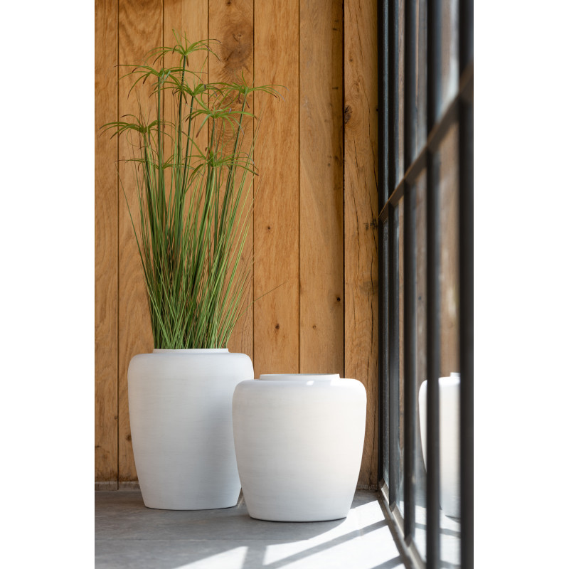 Plante artificielle XXL réaliste Faux papyrus Hauteur 132 cm en Plastique Vert - 2