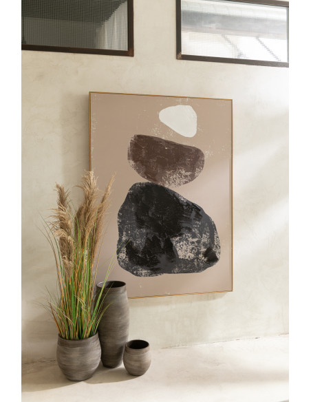 Plante artificielle Herbes et Pampas XL en pot Hauteur 140 cm en Plastique Vert Beige Monios - 3