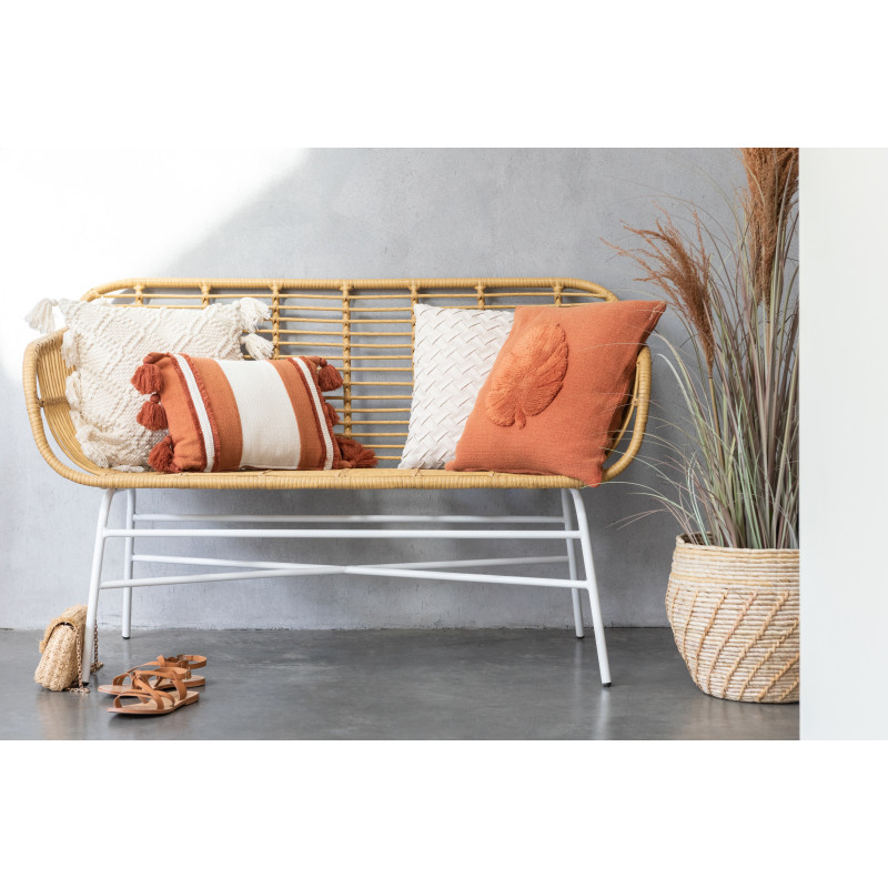 Plante artificielle Herbes et Pampas XL en pot Hauteur 140 cm en Plastique Vert Terracotta Monios - 2