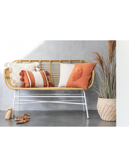 Plante artificielle Herbes et Pampas XL en pot Hauteur 140 cm en Plastique Vert Terracotta Monios - 2