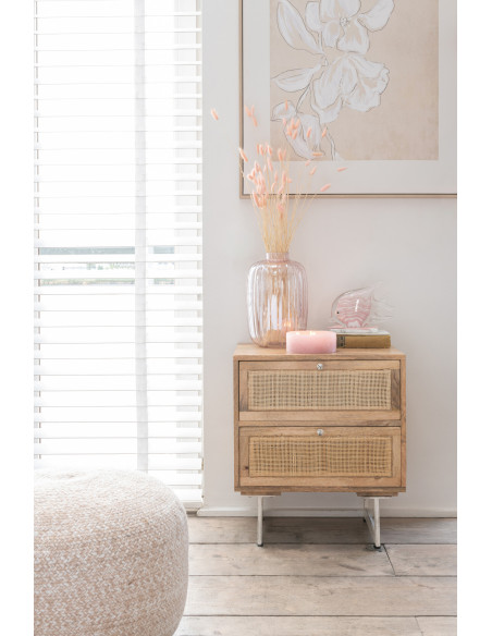 Bouquet XL réaliste Queue de lièvre Hauteur 77 cm en Fleurs séchées Rose clair - 2